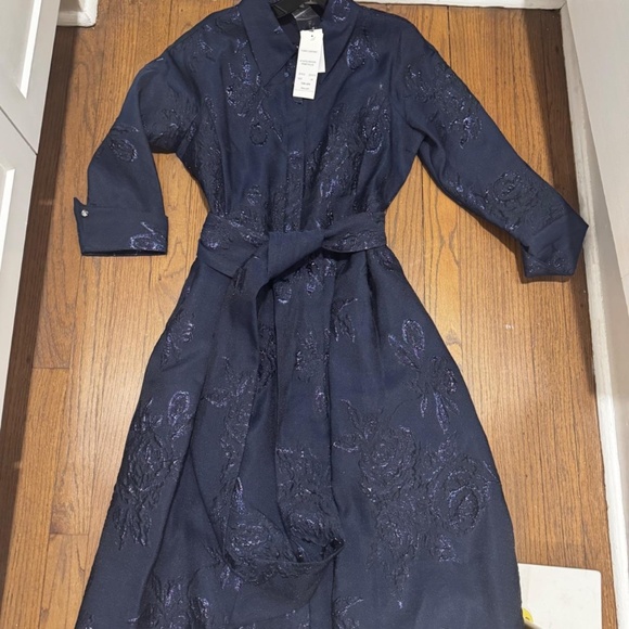 New Teri Jon Metallic Dress Size 10 - Picture 1 of 5